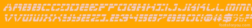 Vyperli Font – Pink Fonts on Orange Background