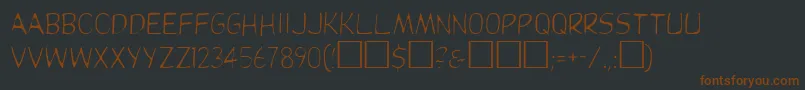 Dupuylight Font – Brown Fonts on Black Background