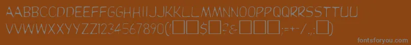 Шрифт Dupuylight – серые шрифты на коричневом фоне