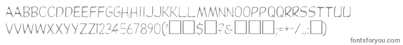 Dupuylight Font – Gray Fonts on White Background