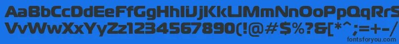Magistralblackc-fontti – mustat fontit sinisellä taustalla