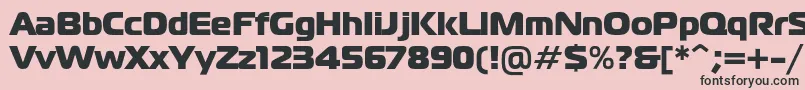 Magistralblackc Font – Black Fonts on Pink Background