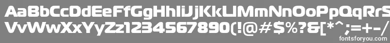 フォントMagistralblackc – 灰色の背景に白い文字