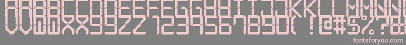 Подробнее о шрифте ModernLcd7 Шрифт ModernLcd7 – розовые шрифты на сером фоне