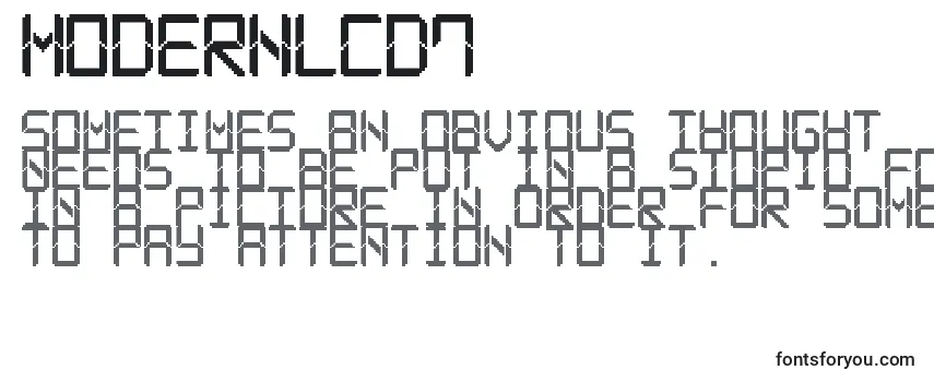 Обзор шрифта ModernLcd7