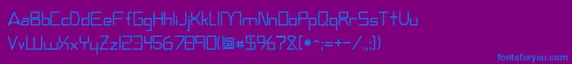 Andromedatv Font – Blue Fonts on Purple Background