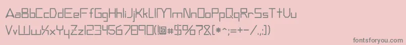 Andromedatv Font – Gray Fonts on Pink Background