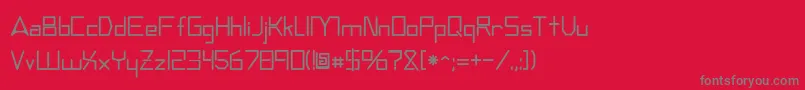 Andromedatv Font – Gray Fonts on Red Background