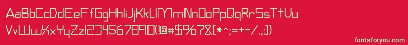 Andromedatv Font – Green Fonts on Red Background