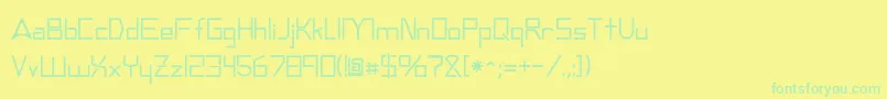 More about Andromedatv Font Andromedatv Font – Green Fonts on Yellow Background