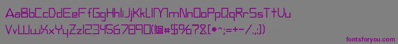 Andromedatv Font – Purple Fonts on Gray Background