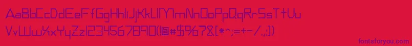 Andromedatv Font – Purple Fonts on Red Background