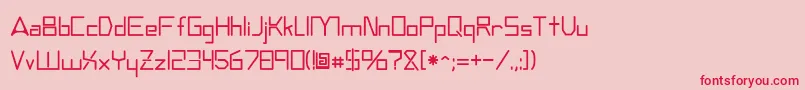 Andromedatv Font – Red Fonts on Pink Background