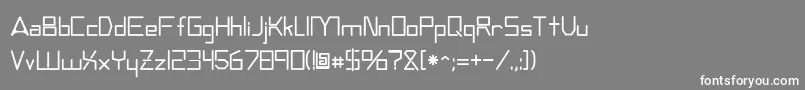 Andromedatv Font – White Fonts on Gray Background