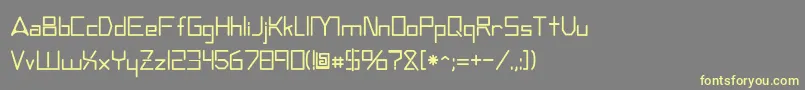 Andromedatv Font – Yellow Fonts on Gray Background