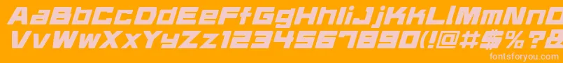Шрифт Daidrri – розовые шрифты на оранжевом фоне