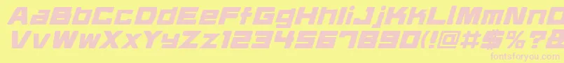 Шрифт Daidrri – розовые шрифты на жёлтом фоне