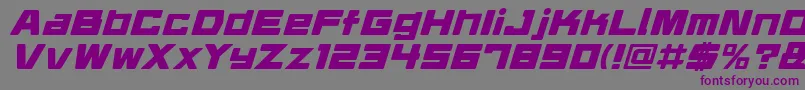フォントDaidrri – 紫色のフォント、灰色の背景