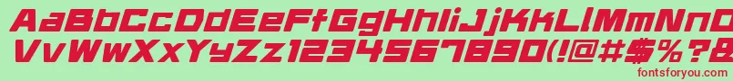 Шрифт Daidrri – красные шрифты на зелёном фоне