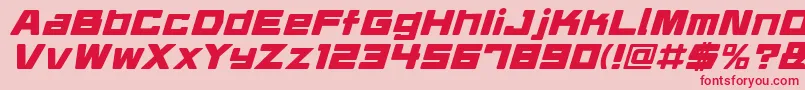 フォントDaidrri – ピンクの背景に赤い文字