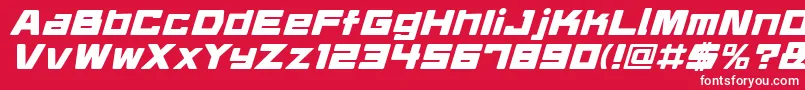Шрифт Daidrri – белые шрифты на красном фоне