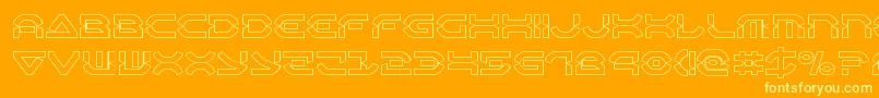 Lisätietoja Oberondeuxout-fontista Oberondeuxout-fontti – keltaiset fontit oranssilla taustalla