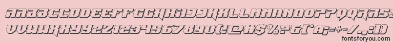 Jumpers3Dital Font – Black Fonts on Pink Background