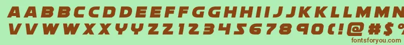 Soloisttitle Font – Brown Fonts on Green Background
