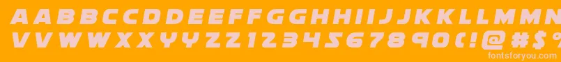 Шрифт Soloisttitle – розовые шрифты на оранжевом фоне