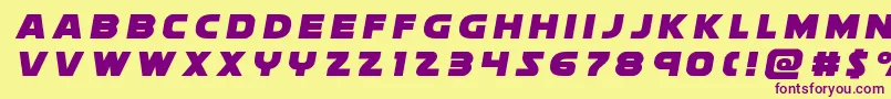 Soloisttitleフォントについての詳細 フォントSoloisttitle – 紫色のフォント、黄色の背景