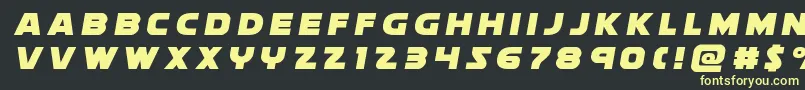 Soloisttitle Font – Yellow Fonts on Black Background