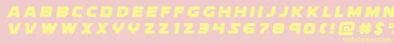 Soloisttitle Font – Yellow Fonts on Pink Background
