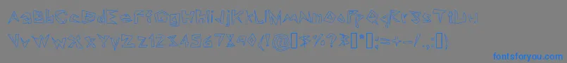 LookinLikeDiamonds Font – Blue Fonts on Gray Background