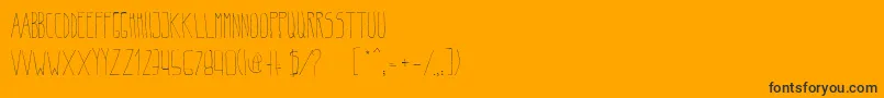 BeltaLight Font – Black Fonts on Orange Background