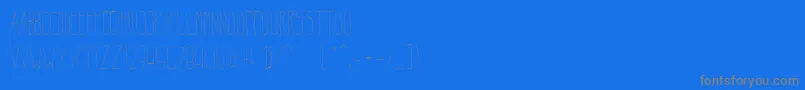 BeltaLight Font – Gray Fonts on Blue Background