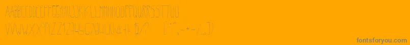 BeltaLight Font – Gray Fonts on Orange Background