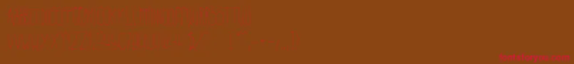BeltaLight Font – Red Fonts on Brown Background