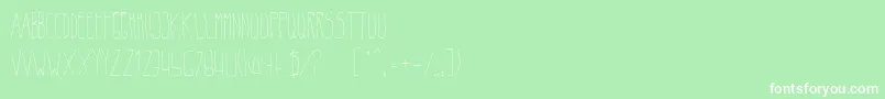 BeltaLight Font – White Fonts on Green Background