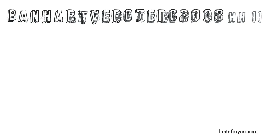 Шрифт BanhartVer07Erc2008 – алфавит, цифры, специальные символы
