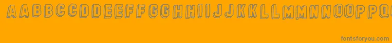 BanhartVer07Erc2008 Font – Gray Fonts on Orange Background
