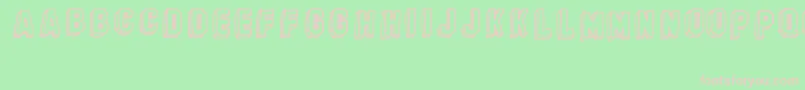 BanhartVer07Erc2008 Font – Pink Fonts on Green Background