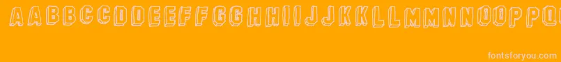 BanhartVer07Erc2008 Font – Pink Fonts on Orange Background