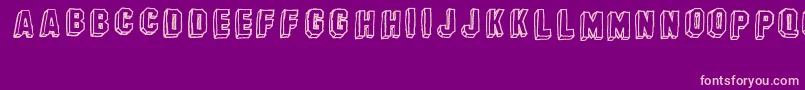 BanhartVer07Erc2008 Font – Pink Fonts on Purple Background