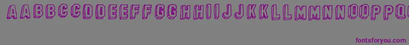 BanhartVer07Erc2008-Schriftart – Violette Schriften auf grauem Hintergrund