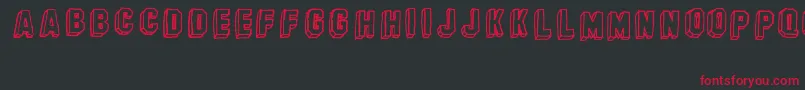 BanhartVer07Erc2008 Font – Red Fonts on Black Background