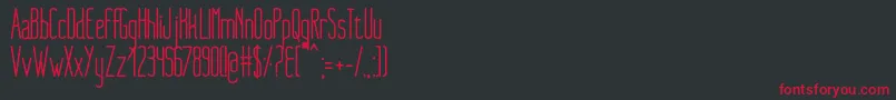 NueBold Font – Red Fonts on Black Background