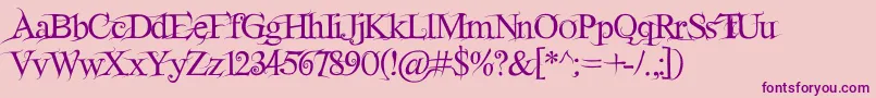 Fairydust Font – Purple Fonts on Pink Background