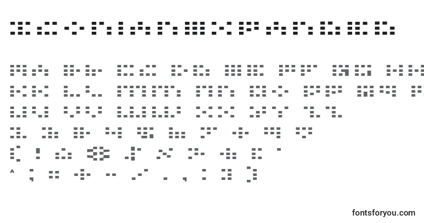 Шрифт IconianExpanded – алфавит, цифры, специальные символы