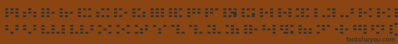Шрифт IconianExpanded – чёрные шрифты на коричневом фоне