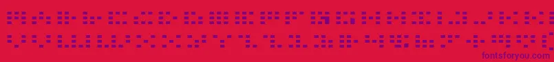 フォントIconianExpanded – 赤い背景に紫のフォント